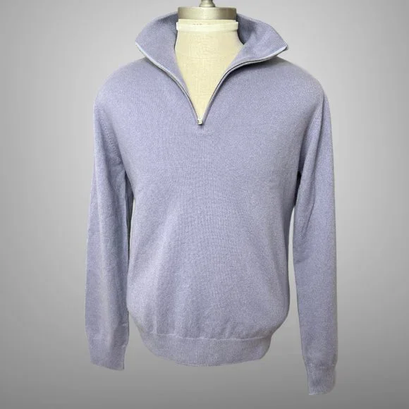 Hermes | Sweaters | Hermes Long Sleeve 0 Cashmere Mens Quarter Zip